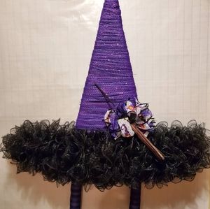SOLD- Witch Wreath Hat